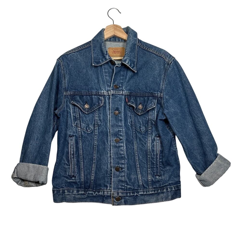 Vintage Levi’s 70506 Denim Trucker Jacket Made in USA Sz 40 80s 90s True Vintage